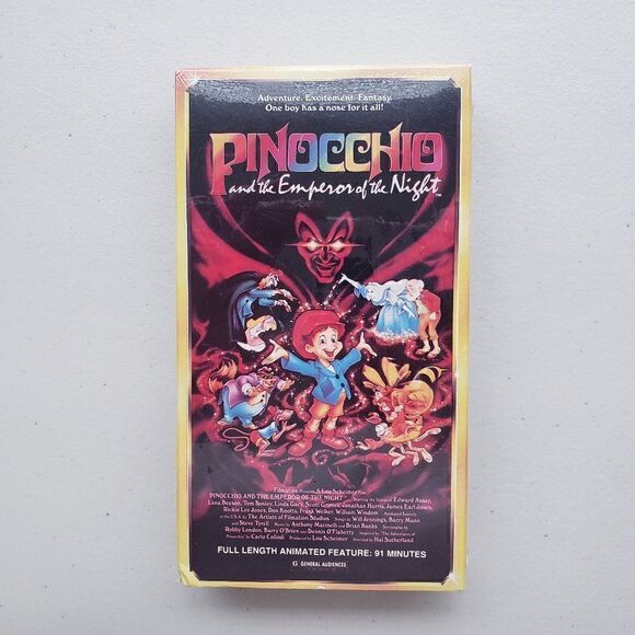 NEW Pinocchio and the Emperor of the Night Factory Sealed VHS Animated Old Stock - Picture 1 of 6